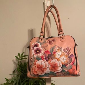 Anuschka Vintage Garden tote satchel purse